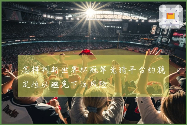 怎样判断世界杯冠军竞猜平台的稳定性以避免下注风险
